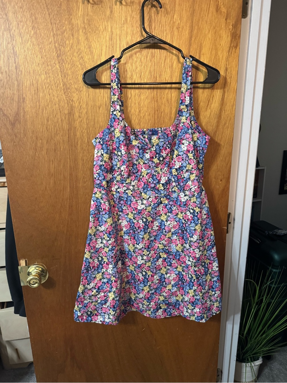 Floral Print Pink & Blue Sundress
